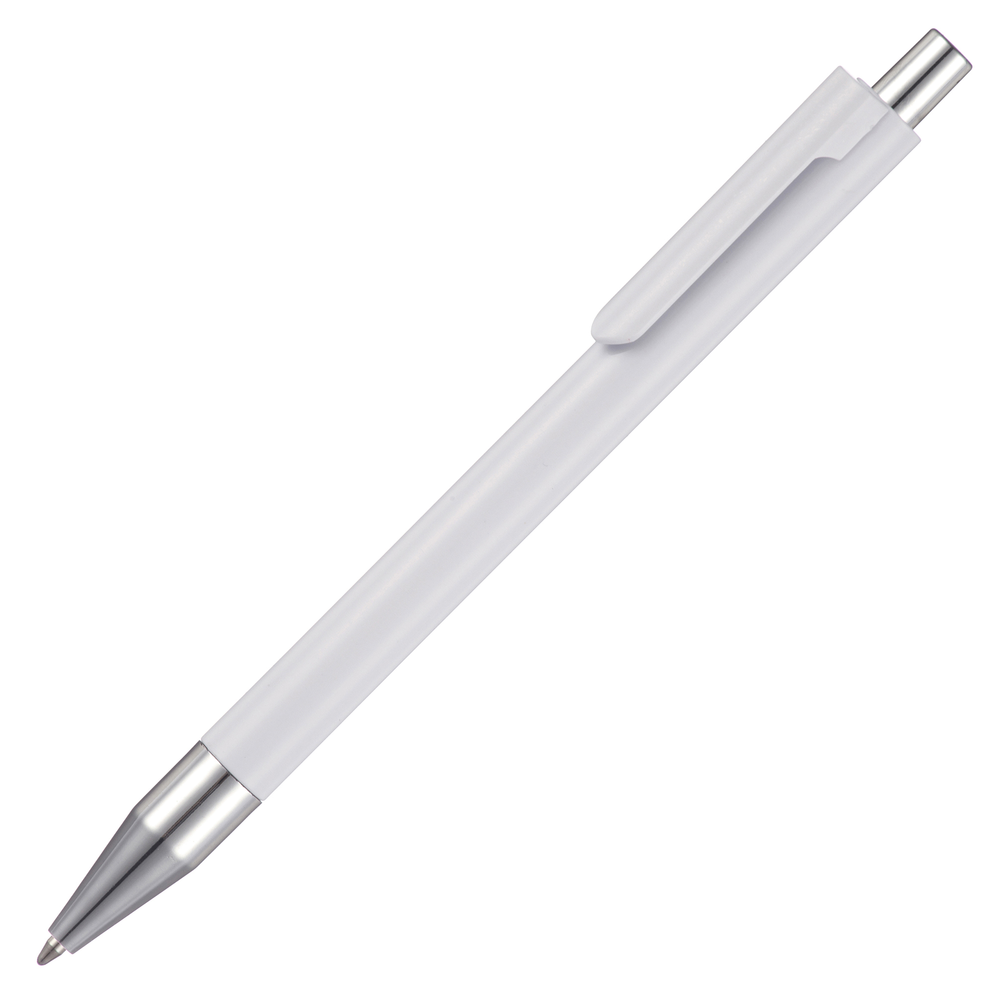 Cayman Solid White Ball Pen